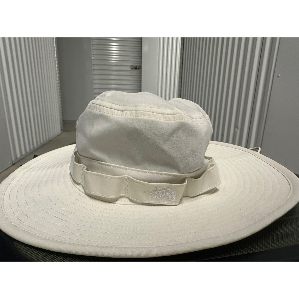 The North Face Bucket Hat Small White Ivory Outdoor Hiking Beach SPF Sun Fishing